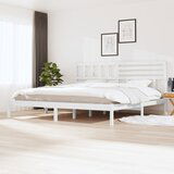 Furnova Posteljni okvir brez vzmetnice bel 180x200 cm trdna borovina, (21938701) Cene
