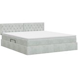  s od storage Svjetlosiva 160 x 200 cm Baršun | shoptok.hr