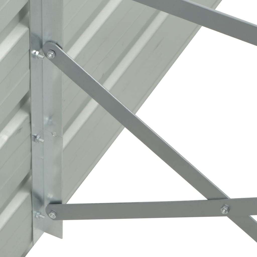 vidaXL Povišena vrtna gredica od pocinčanog čelika 400x80x77 cm zelena | shoptok.hr
