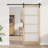  Klizna vrata ORKDAL Prirodna i crna 93 x 211 cm | shoptok.hr