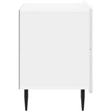  Noćni ormar s ladicama Bijela visokog sjaja 62 x 34,5 x 49,5 cm | Eponuda.ba