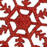 springos set božićnih ukrasa “Snježne pahulje”, 12 cm, 3 kom, crvene | shoptok.hr