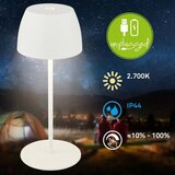 BRILONER MINI LED stona lampa, prigušiva, punjiva, dodirna, za spoljašnju upotrebu, LED/2,5W/5V IP44 1800 mAh bela | Eponuda.com