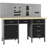  Radni stol s četiri zidne ploče | shoptok.hr