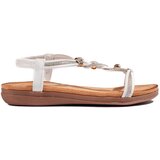 Shelvt Women's white slip-on sandals | Shoptok.si