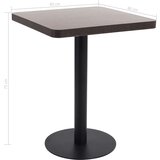Bistro stol tamnosmeđi 60 x 60 cm MDF | shoptok.hr