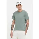 Hollister Co. Bombažna kratka majica moški, turkizna barva