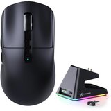 Attack Shark bežični gaming miš X6 PAW3395/26000 dpi/superlight/trimode/black + charging dock Cene