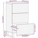  Kreveta s ladicama Smeđa 40 x 33 5 x 75 cm Čvrsto drvo manga | shoptok.hr
