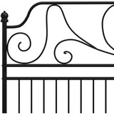  Za krevet crni metalni 200 x 200 cm | shoptok.hr