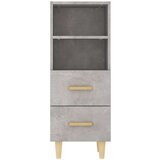  Komoda siva boja betona 34 5x34x90 cm od konstruiranog drvo | shoptok.hr