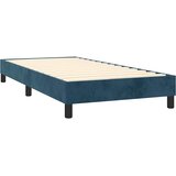 Box spring krevet s madracem tamnoplavi 100x200 cm baršunasti | shoptok.hr