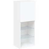 vidaXL TV omarica z LED lučmi bela 40,5x30x102 cm | Shoptok.si