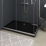 vidaXL Pravokutna ABS tuš-kada crna 80 x 120 cm | shoptok.hr