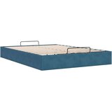 vidaXL Otomanski posteljni okvir brez vzmetnice Temno modra 140x190 cm | Shoptok.si