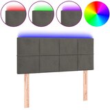  LED uzglavlje tamnosivo 80 x 5 x 78/88 cm baršunasto | shoptok.hr