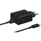 Samsung Dual USB-C HIŠNI POLNILEC 220V EP-T5020BE QC 50W + kabel Type C - črn (Eu Blister) Cene