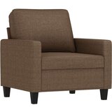  Fotelj s stolčkom za noge rjav 60 cm blago, (20910041) | Shoptok.si