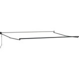  Uvlačiva tenda antracit i bijela 4x3 m tkanina i aluminij | Eponuda.com