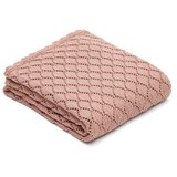 Kave Home Rožnata bombažna pletena otroška odeja 70x100 cm Ria – | Shoptok.si