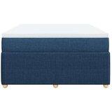  Krevet s oprugama i madracem plavi 140 x 190 cm od tkanine | shoptok.hr
