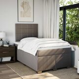  Krevet s oprugama i madracem smeđesivi 120 x 190 cm od tkanine | shoptok.hr