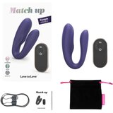 ove to Love LMatch up - vibrator za pare z radijskim upravljanjem za polnjenje (vijolična) | Shoptok.si