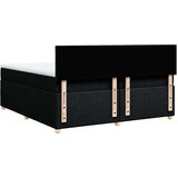 vidaXL Krevet s oprugama i madracem crni 200x200 cm od tkanine | shoptok.hr