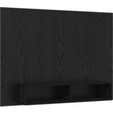 vidaXL Stenski TV kabinet s polico Črni hrast 120 x 23.5 x 90 cm | Shoptok.si