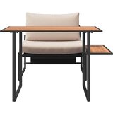  Vanjsko čelično sjedenje 2 pcs Sivo-smeđa Čelik | shoptok.hr
