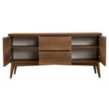 Hanah home vina 01 1053 walnut anthracite (produžni trpezarijski sto, stolice i konzola (6 komada)) | ePonuda.com