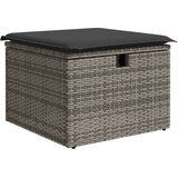 vidaXL 6-dijelni set vrtnih sofa poliratan i bagrem s jastucima sivi | shoptok.hr
