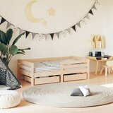  The Living Store Otroški posteljni okvir s predali 70x140 cm trdna borovina - Otroški Posteljni Okvir, (21445541) | Shoptok.si