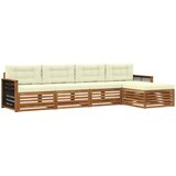 vidaXL Zunanja garnitura za sedenje z blazino 5 pcs Naravna in smetana, (5000280916) | Shoptok.si