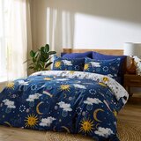Their Nibs Bela/modra enojna bombažna posteljnina 135x200 cm Disco Space – | Shoptok.si