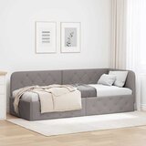  Kutni okvir kreveta Sivo-smeđa 80 x 200 cm tkanina | shoptok.hr