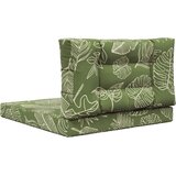  Zunanja blazina za kavč 2 pcs Listnati dizajn Poliester, (5000202429) | Shoptok.si