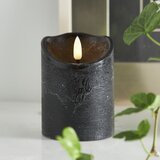 Star Trading Črna LED sveča iz voska Star Trading Flamme Rustic, višina 10 cm | Shoptok.si