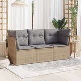 vidaXL 3-dijelni set vrtnih sofa od poliratana s jastucima bež | shoptok.hr
