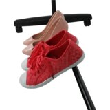Kondela Stojalo za oblačila, krom, črna plastika, SOREN | Shoptok.si