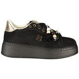 Laura Biagiotti 9821 ženske tenisice na vezanje s platformom 4 cm crne | shoptok.hr