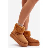 Big Star Platform snow boots with fur Big Star OO274A106 Camel | shoptok.hr