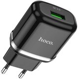 hoco. Stenski polnilec Special (N3) - USB-A 18W 3A s kablom USB-A v USB Type-C 1m - črn | Shoptok.si