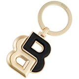 Hugo Boss privezak za ključeve Double B HAK520A, crno-zlatni | ePonuda.com