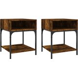  Noćni ormarići 2 kom boja hrasta 40x41x50 cm konstruirano drvo | shoptok.hr