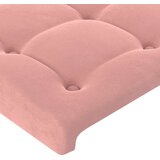  Uzglavlje s ušima ružičasto 103x23x118/128 cm baršunasto | shoptok.hr