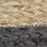  Ručno rađeni tepih od jute s tamnosivim rubom 90 cm | Eponuda.ba