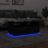  Stolić za kavu s LED svjetlima crni 90x49x40 cm | shoptok.hr