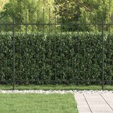  Vrh z bodicami Črna 200 x 200 cm Prašno lakirano jeklo, (5000157844) | Shoptok.si