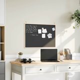  Ploča za pisanje s okvirom od masivnog borovog drva crna 80x55 cm | shoptok.hr
